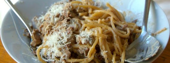 Decadent mushroom pasta for the ‘whole’ family