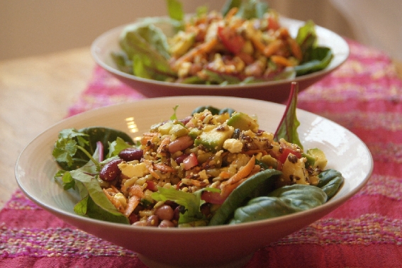 Quick fix meal in one salad! - Domestic Goddesses
