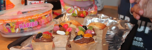 Baking with the boys