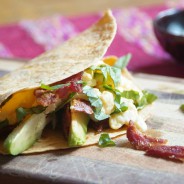 Bacon and avo burrito to beat the blues!