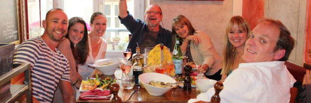 Dinner with friends in old Antibes!