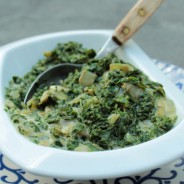 Dairy-free (or not) creamed spinach